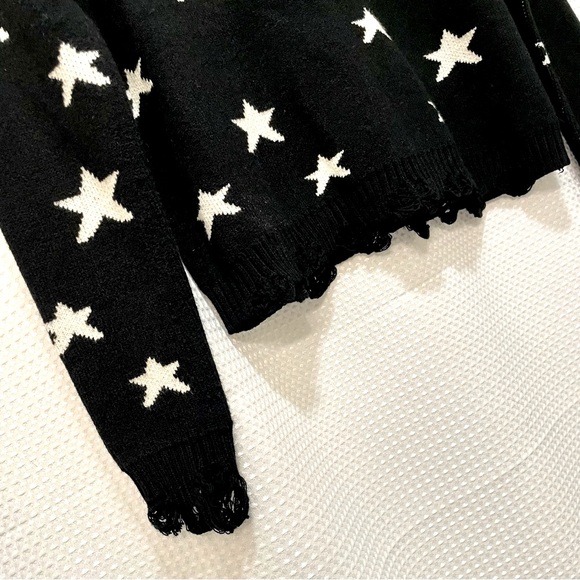 Midnight Stargazing Distressed Sweater - Picture 4 of 6